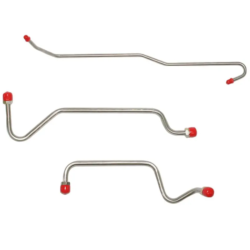 Vpc6826ss- 68-69' Chevy Corvette, 327/350Cid, 300/350 Hp, 4 Bbl; Pump To Carb Fuel Line, 3 Line Set; Stainless 1