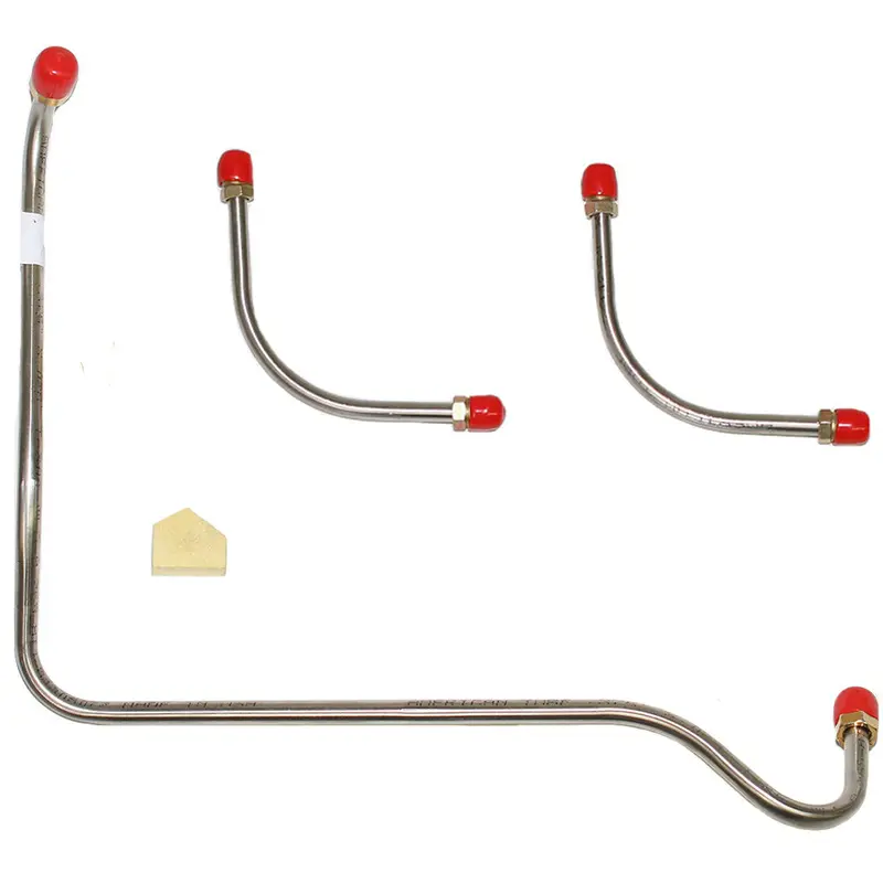 Vpc7031om- 70-72 Chevy Corvette, 350Cid Lt1, Pump To Carb Line Kit; Steel 1