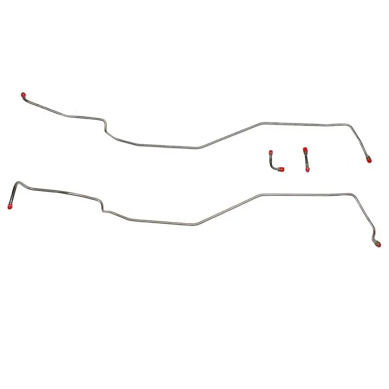Vtc6801ss- 68-69' Chevy Corvette Big-Blk & 70-74' Sm Blk; Transmission Cooler Lines, 4Pc Set; Stainless 1