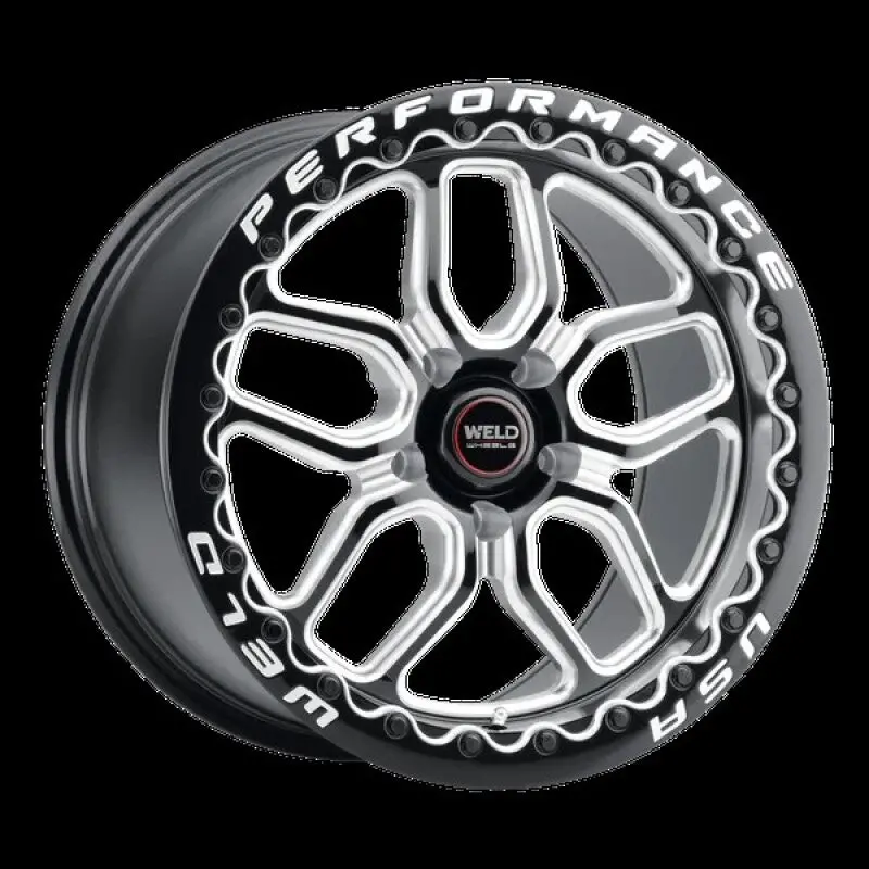 Weld 17X10 Laguna Beadlock 5X115 Et30 Bs 6.68 Gloss Black 78.1 1
