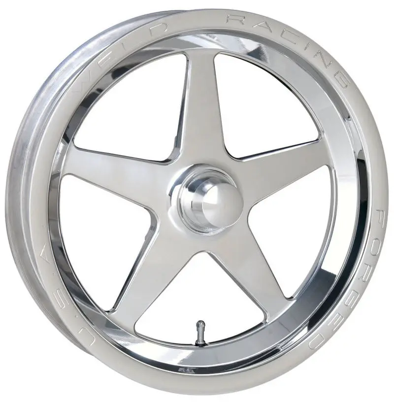 Weld Alumastar 1-Piece 15X3.5 / Anglia Spindle Mt / 1.75In. Bs Polished Wheel - Non-Beadlock 1