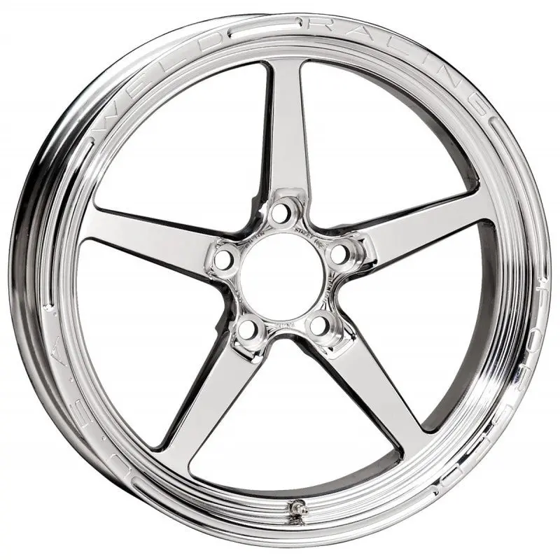 Weld Alumastar 1-Piece 17X4.5 / 5X4.5 Bp / 2.25In. Bs Polished Wheel - Non-Beadlock 1
