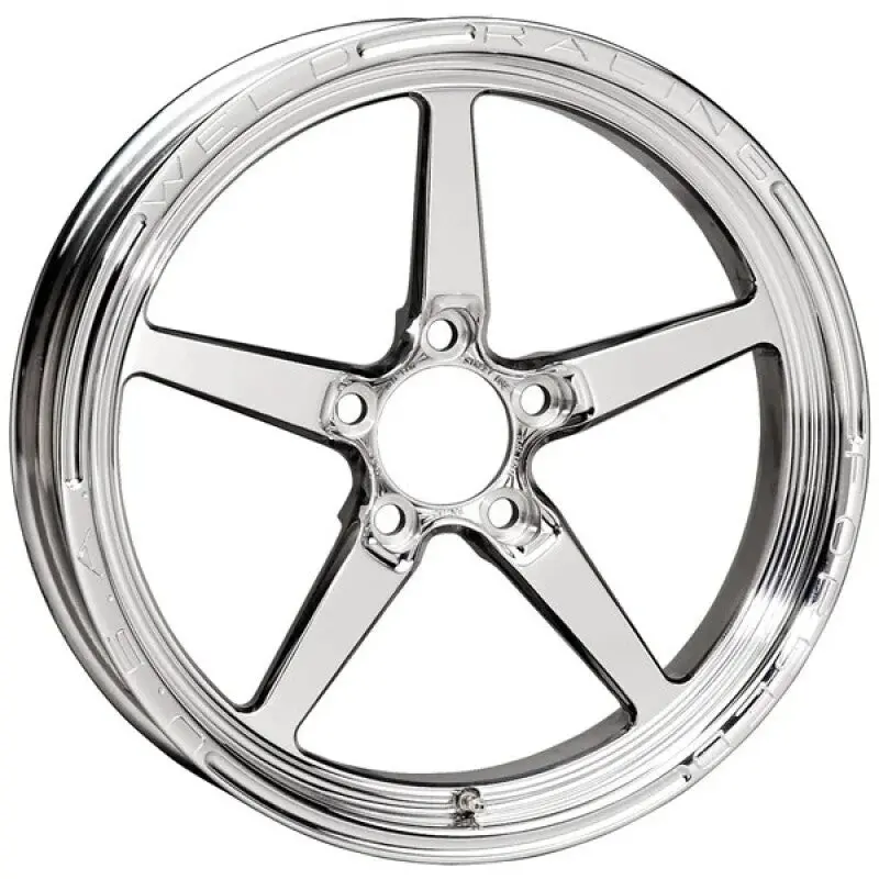 Weld Alumastar 1-Piece 18X6 / 5X4.5 Bp / 3.2In. Bs Polished Wheel - Non-Beadlock 1