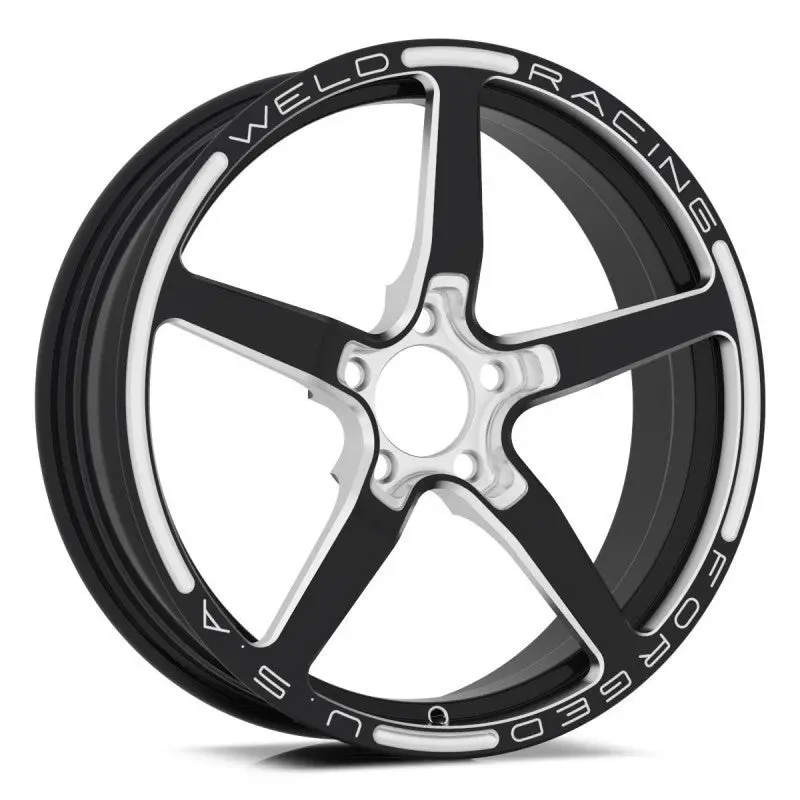 Weld Alumastar 1-Piece 18X6 / 5X4.75 Bp / 2.7In. Bs Black Wheel 1