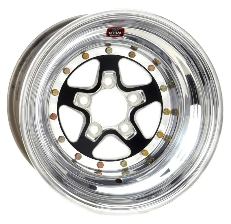 Weld Alumastar 2.0 15X12 / 5X4.5 Bp / 7In. Bs Black Center Wheel - Non-Beadlock 1