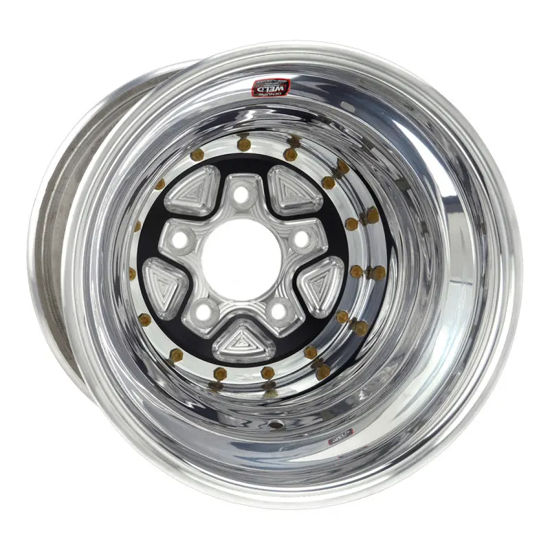 Weld Alumastar Pro 16X16 / 5X5 Bp / 5In. Bs Black Wheel - Knurled Beadlock 1