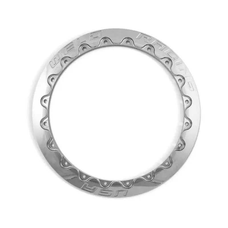 Weld Double Beadlock Ring 15In. / 20-Hole Standard 13.25In. 1 Ring - Polished 1