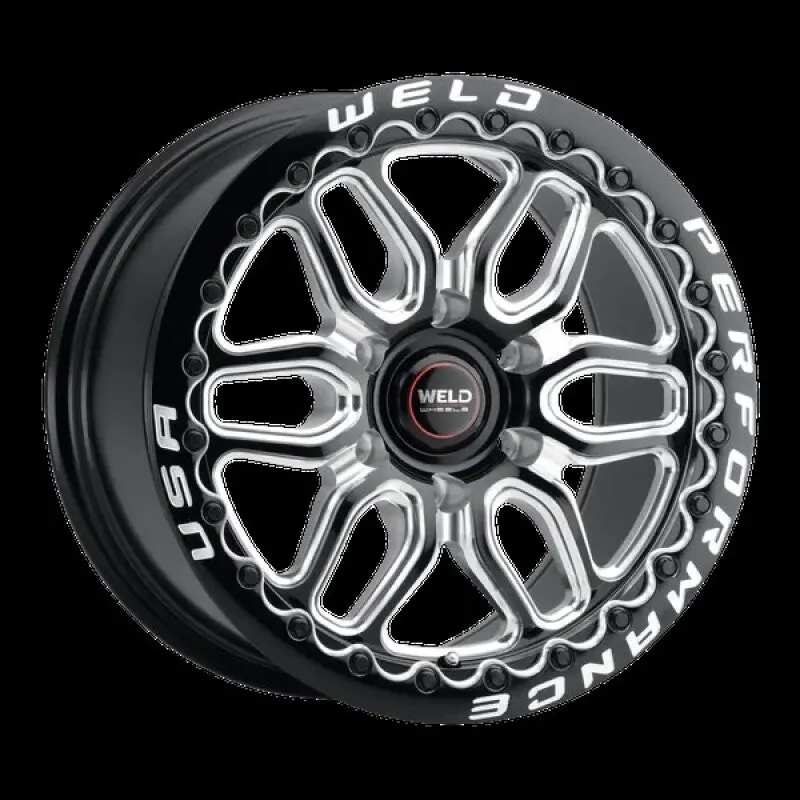 Weld Laguna 6 Drag 17X10in / 6X135 Bp / Et42 / Bs 7.15 Gloss Black Wheel 1