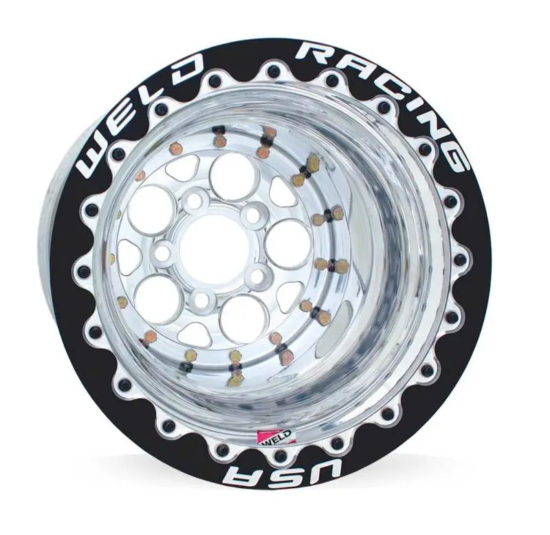 Weld Magnum 2.0 15X10 / 5X4.50 Bp / 5In Bs Polished Wheel - Black Single Beadlock M/T 1