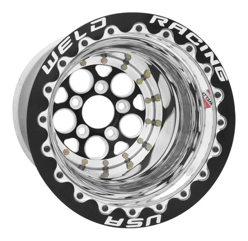 Weld Magnum Drag 2.0 15X10 / 5X4.5 Bp / 5In Bs Gold Wheel Ctr 1