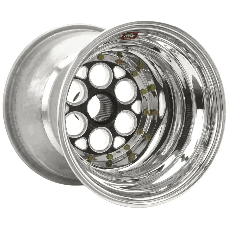 Weld Magnum Sprint 15X17 / 42-Spline / 6In. Bs Black Wheel - Outer Beadlock W/6-Dzus Cover 1