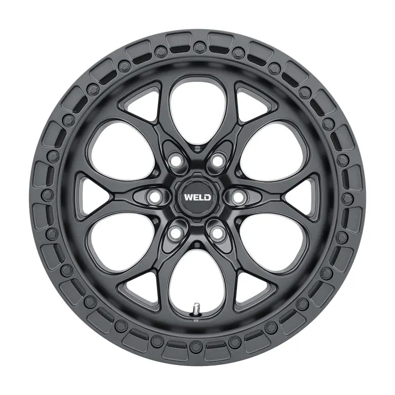Weld Off-Road Ledge Six W108 20X9 / 6X139.7 Bp / 5 In Bs Satin Black Wheel 1