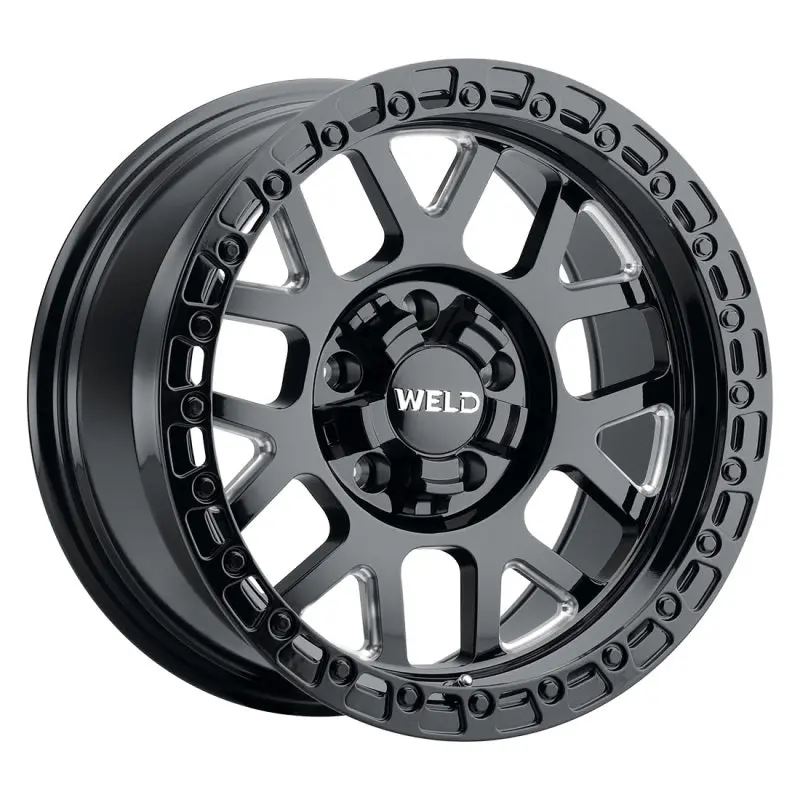 Weld Off-Road W105 17X10 Cinch 6X135 6X139.7 Et-25 Bs4.50 Satin Black Mil / Gloss Black 106.1 1