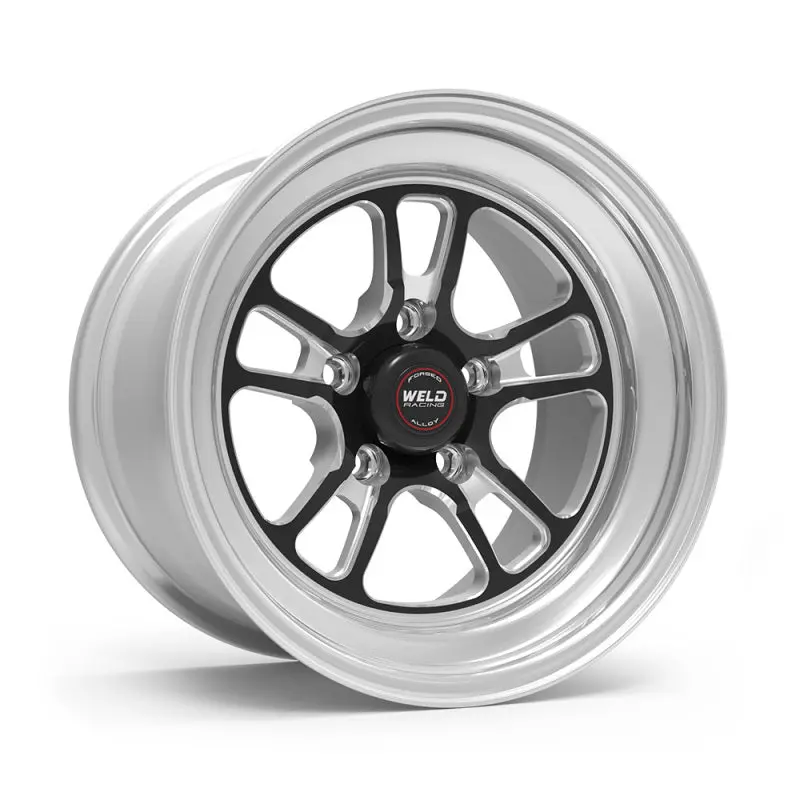 Weld S70 Rt-S 15X7.3In / 5X120.65 Bp / 4.5In. Bs - Black Center - Polished Shell Wheel 1