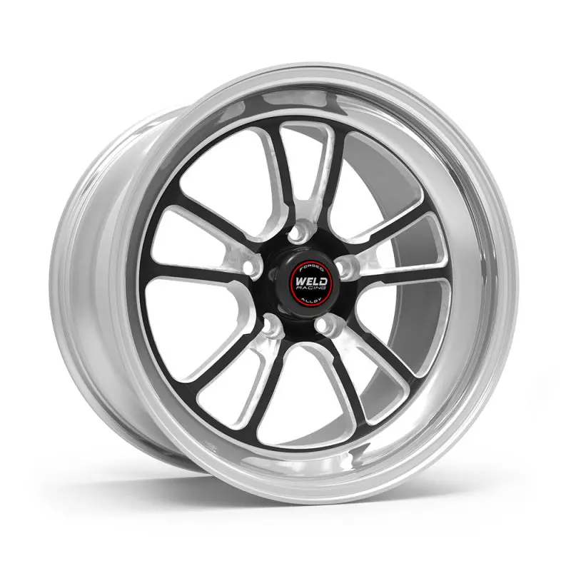 Weld S70 Rt-S 18X9in / 5X114.3 Bp / 6.1In. Bs - Black Center - Polished Shell Wheel 1