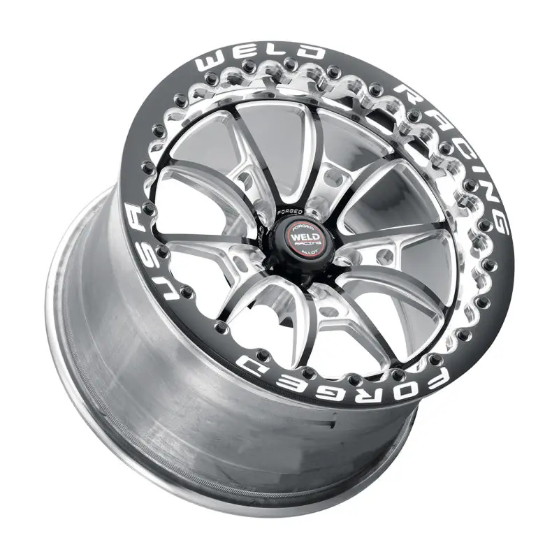 Weld S80 18X5 / 5X4.5 Bp / 2.1In. Bs (-23Mm Offset) Black Wheel 3.18 Id (High Pad) - Non-Beadlock 1