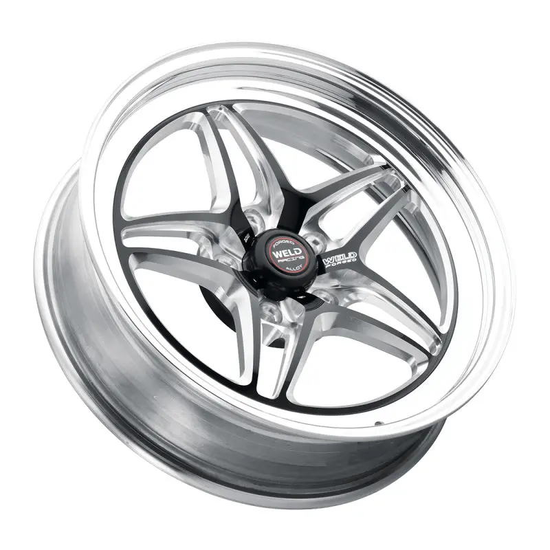 Weld S81 17X11 / 5X115mm Bp / 5.8In Bs (Medium Pad) - Black Wheel 1