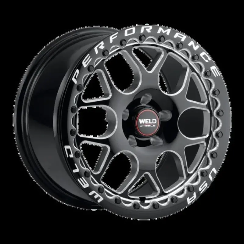 Weld Solana Beadlock 18X10 / 5X114.3 Bp / Et45 / 78.1Mm Bore - Gloss Black Mil Dia Wheel 1