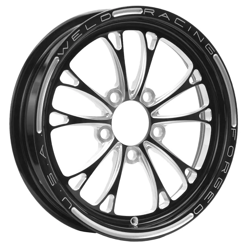 Weld V-Series 1-Piece 15X3.5 / 5X4.5 Bp / 1.75In. Bs Black Wheel - Non-Beadlock 1