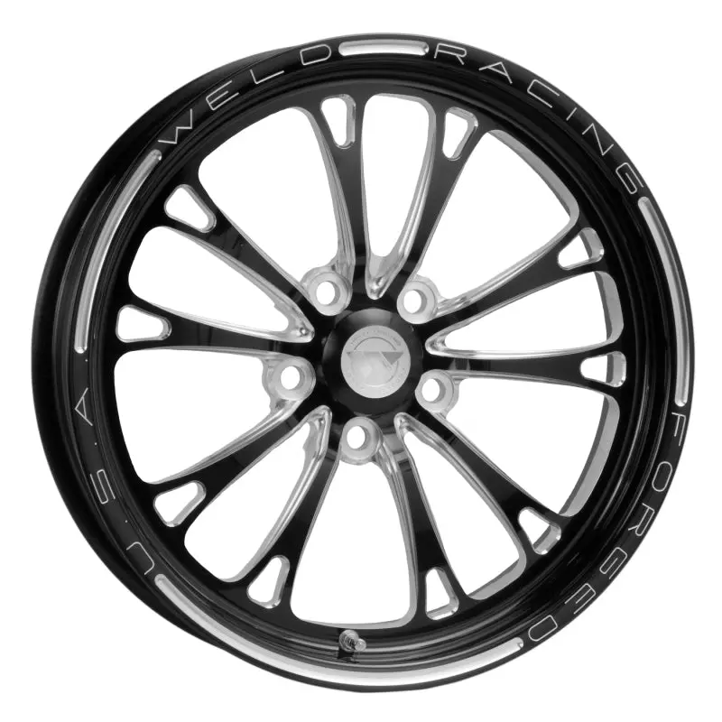 Weld V-Series 1-Piece 17X4.5 / 5X120 Bp / 2.25In. Bs Black Wheel - Non-Beadlock 1