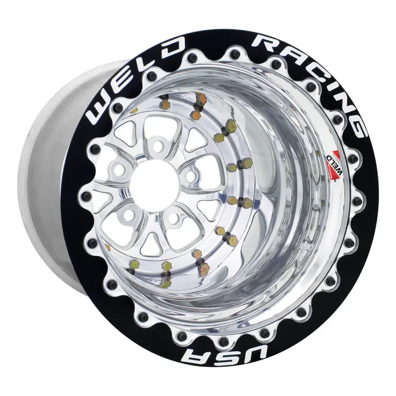 Weld V-Series 15X10 Polished 5X4.5 3In Bs Black Sbl Mt 1
