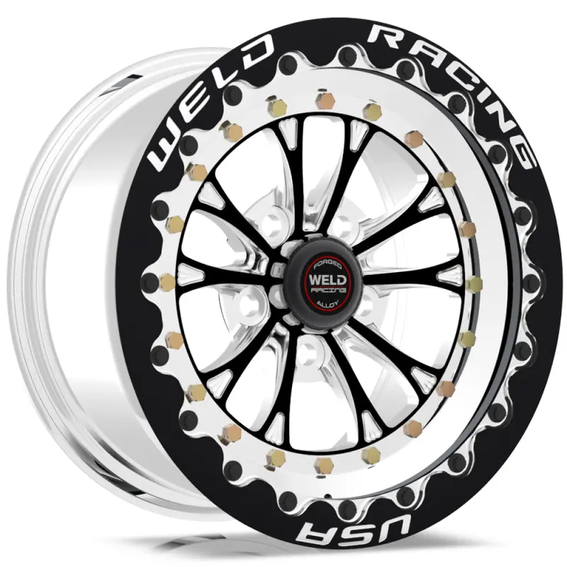 Weld Vitesse 15X8 / 5X4.75 Bp / 3.5In. Bs Black Wheel - Black Single Beadlock Mt 1