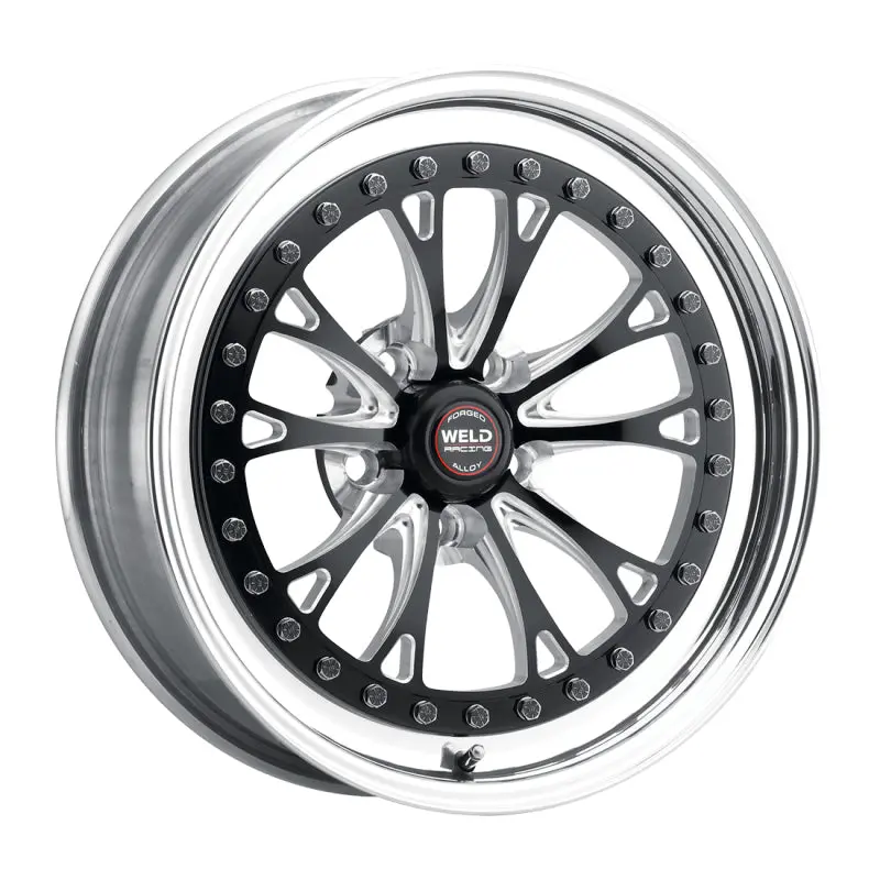 Weld Vitesse 17X10 / 5X4.5Mm Bp / 8In. Bs Low Pad Black Wheel - Polished Non-Beadlock 1