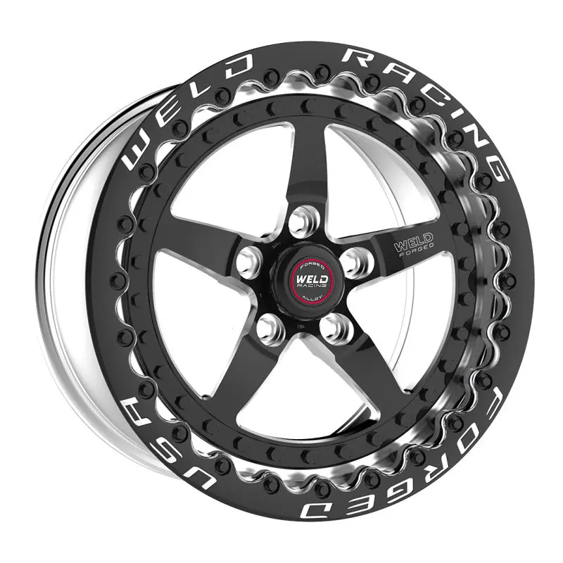 Weld Weldstar Rt 17X11 / 5X4.75Mm Bp / 7.7In. Bs Black Wheel - Black Single Beadlock 1