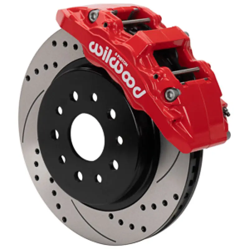 Wilwood 07-18 Jeep Wrangler (Jk) Aero6-Dm Front Brake Kit - D&S - Red 1