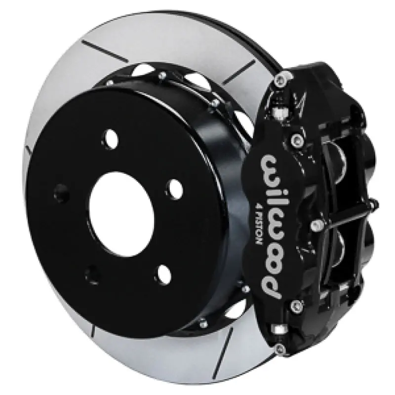 Wilwood 20-21 Jeep Gladiator Narrow Superlite 4R Rear Brake Kit Slotted 13.50In Rotor W/Lines - Blk 1