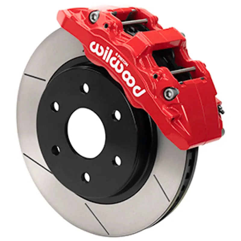 Wilwood 2021 Ford F-150 Raptor Aero6-Dm Front Brake Kit - Slotted - Red 1