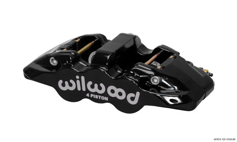 Wilwood Caliper-Aero4 - Black 1.12/1.12In Pistons 1.10In Disc 1