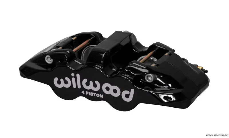 Wilwood Caliper-Aero4-L/H - Black 1.62/1.38In Pistons 1.25In Disc 1