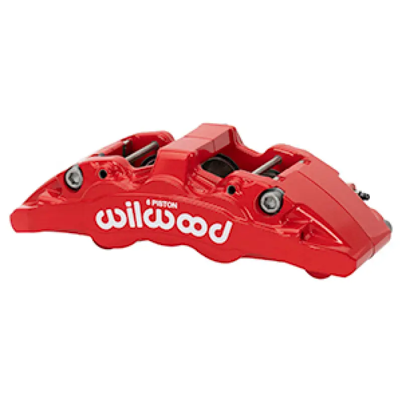 Wilwood Caliper - Aero6-Dm-L/H - Red 1.62In Pistons 1.30 Disc 1