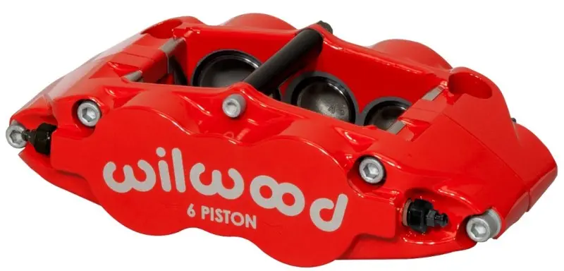 Wilwood Caliper-Forged Narrow Superlite 6R-L/H 1.75/1.25In/1.25In Pistons 1.25In Rotor - Red 1