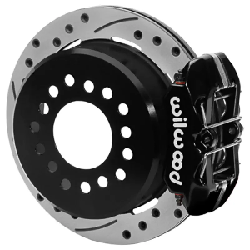 Wilwood Chevy Monte Carlo Forged 4 Piston Dynapro Black Caliper Hp32 Vv D&S Rotor - 11.00X0.81 1
