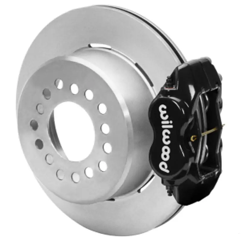 Wilwood Chevy Monte Carlo Forged 4 Piston Dynapro Black Caliper Hp32 Vv Plain Rotor - 12.19X0.81 1
