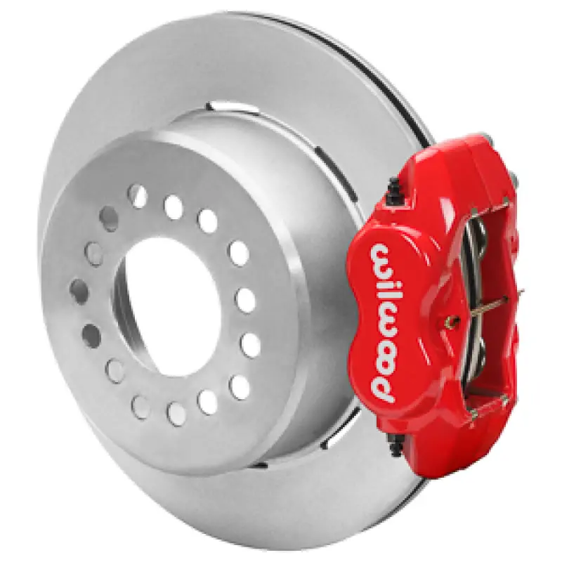 Wilwood Chevy Monte Carlo Forged 4 Piston Dynapro Red Caliper Hp32 Vv Plain Rotor - 11.00X0.81 1