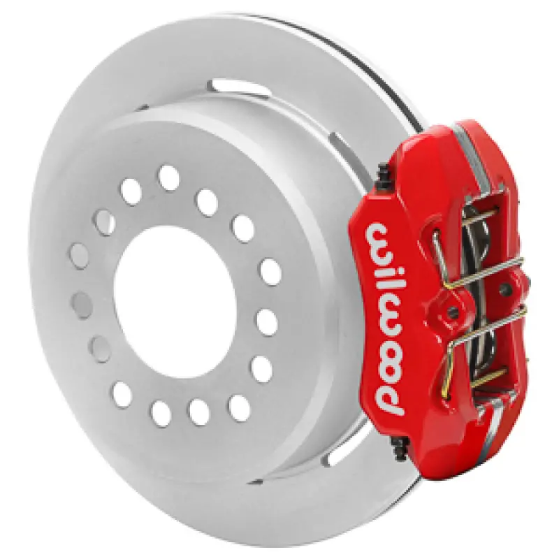 Wilwood Chevy Monte Carlo Forged 4 Piston Dynapro Red Caliper Hp32 Vv Plain Rotor - 11.00X0.81 2