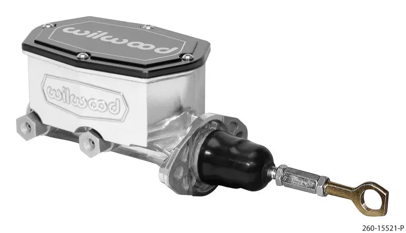 Wilwood Compact Tandem Master Cylinder - 15/16In Bore - W/Pushrod Fits Mustang (Ball Burnished) 1