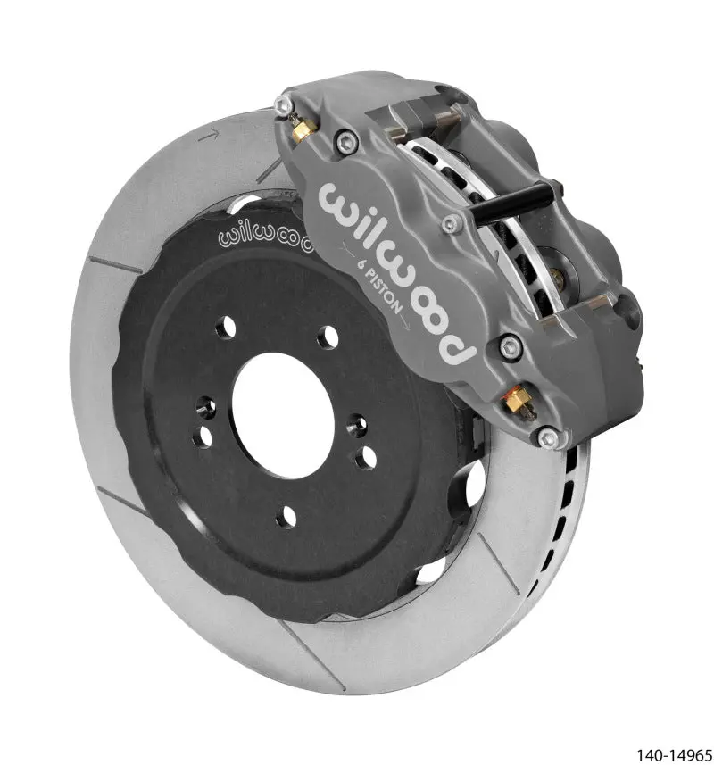 Wilwood Forged Superlite 6R Front Brake Kit (Race) 12.88In Gt Slotted Rotor Honda S2000 W/ Lines 1