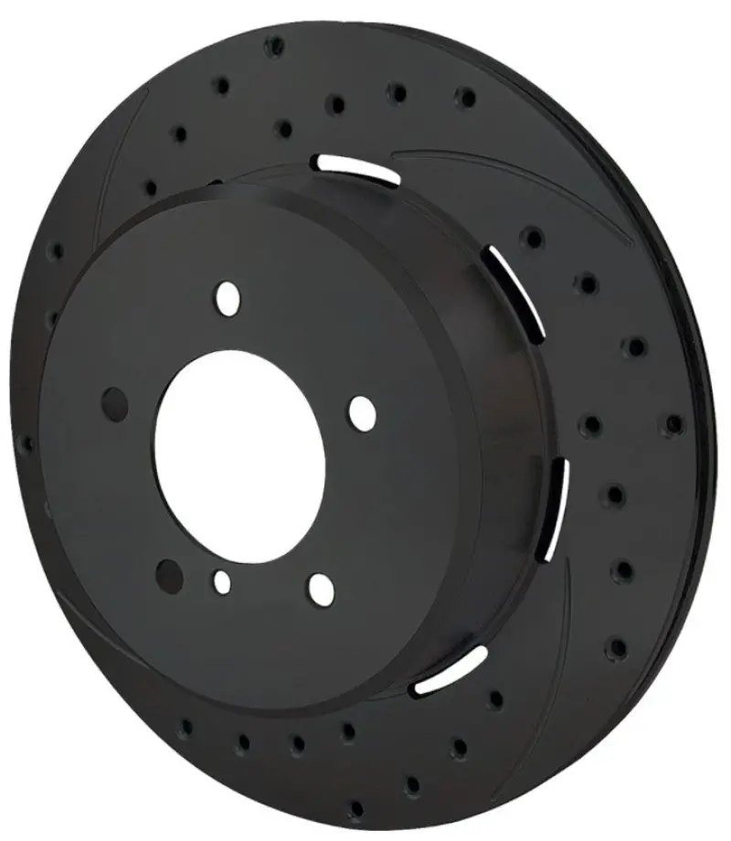 Wilwood Rotor-2.31In Offset-Srp-Blk-Drill-Lh 12.19 X .810 - 5X4.75In Bc 2