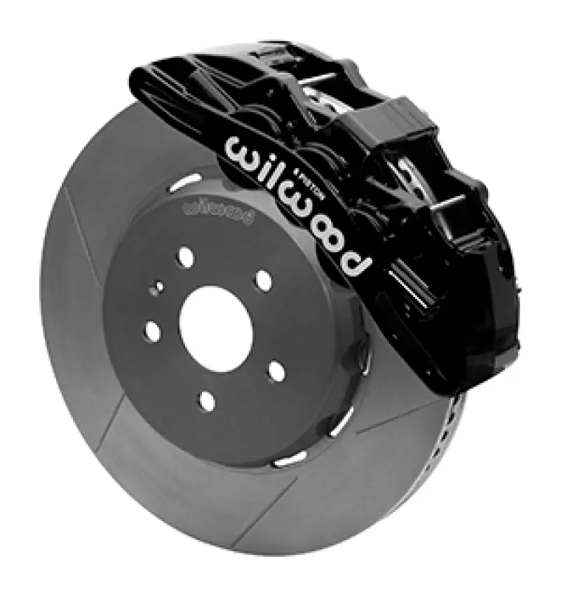 Wilwood Sx6r Front Brake Kit 15In Lug Drive Slotted Black W/ Lines 10-14 Chevrolet Camaro Ss 1