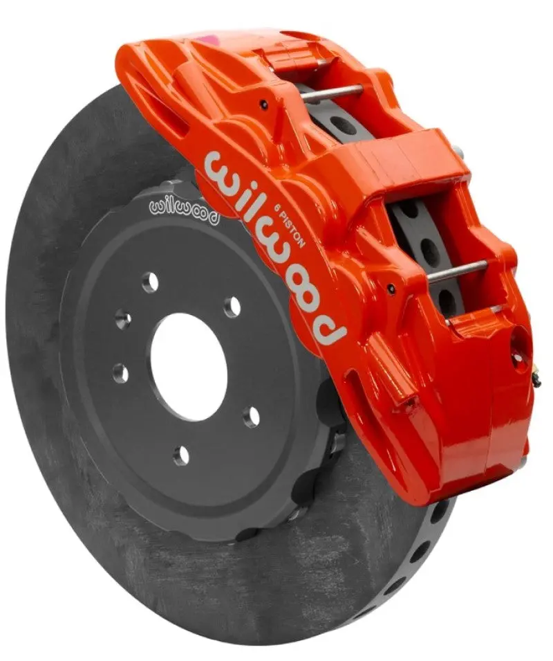 Wilwood Sx6r Wccb Carbon-Ceramic 2014-2019 C7 Corvette All Front Big Brake Kit - Red 1
