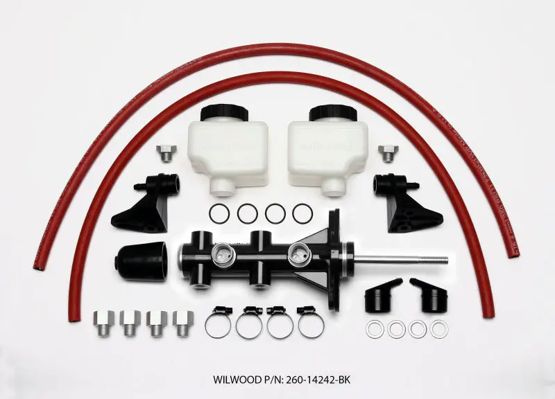 Wilwood Tandem Remote Master Cylinder - 15/16In Bore Black 1
