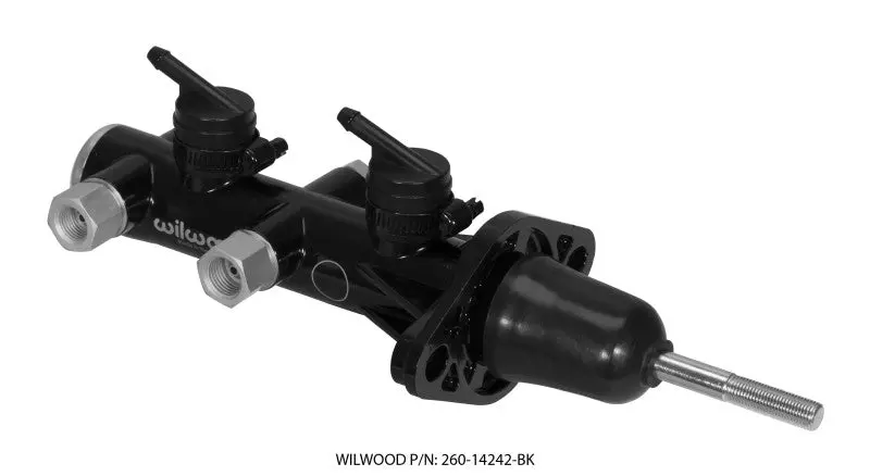 Wilwood Tandem Remote Master Cylinder - 15/16In Bore Black 2