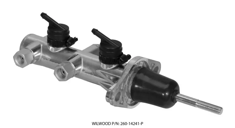 Wilwood Tandem Remote Master Cylinder - 7/8In Bore Ball Burnished 1