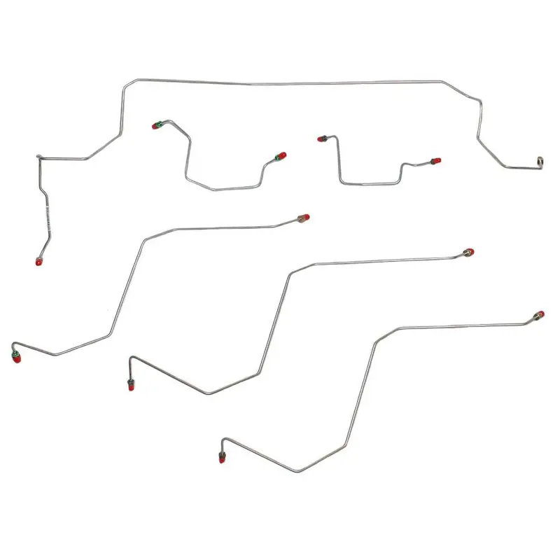 Wkt0202om- 02-05 Dodge Ram 1500 2Wd, Awabs, Front Brake Line Kit; Steel 1