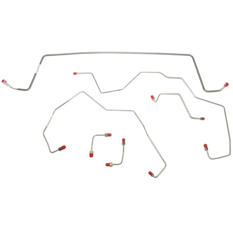 Wkt0243ss- 02-07 Liberty, 3.7L V6, 4Wd, Traction Control, Abs, Front Brake Line Kit; Ss 1