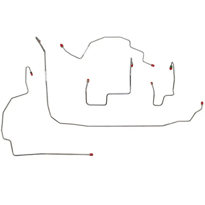 Wkt0701ss- 07-11 Wrangler, Front Brake Line Kit, Stainless 1